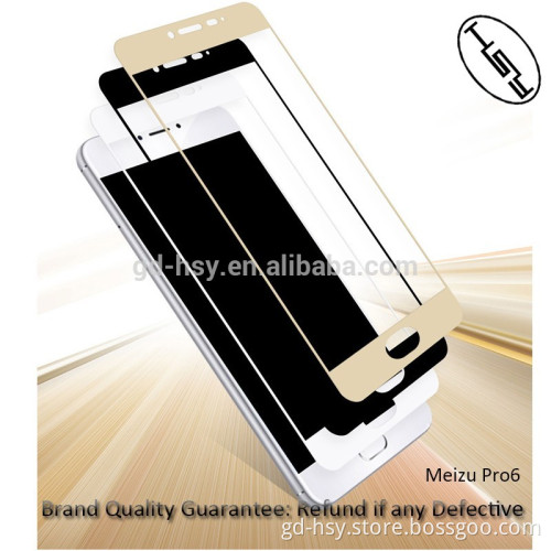 HUYSHE for Meizu Pro 6 2.5D full cover tempered glass screen protector
